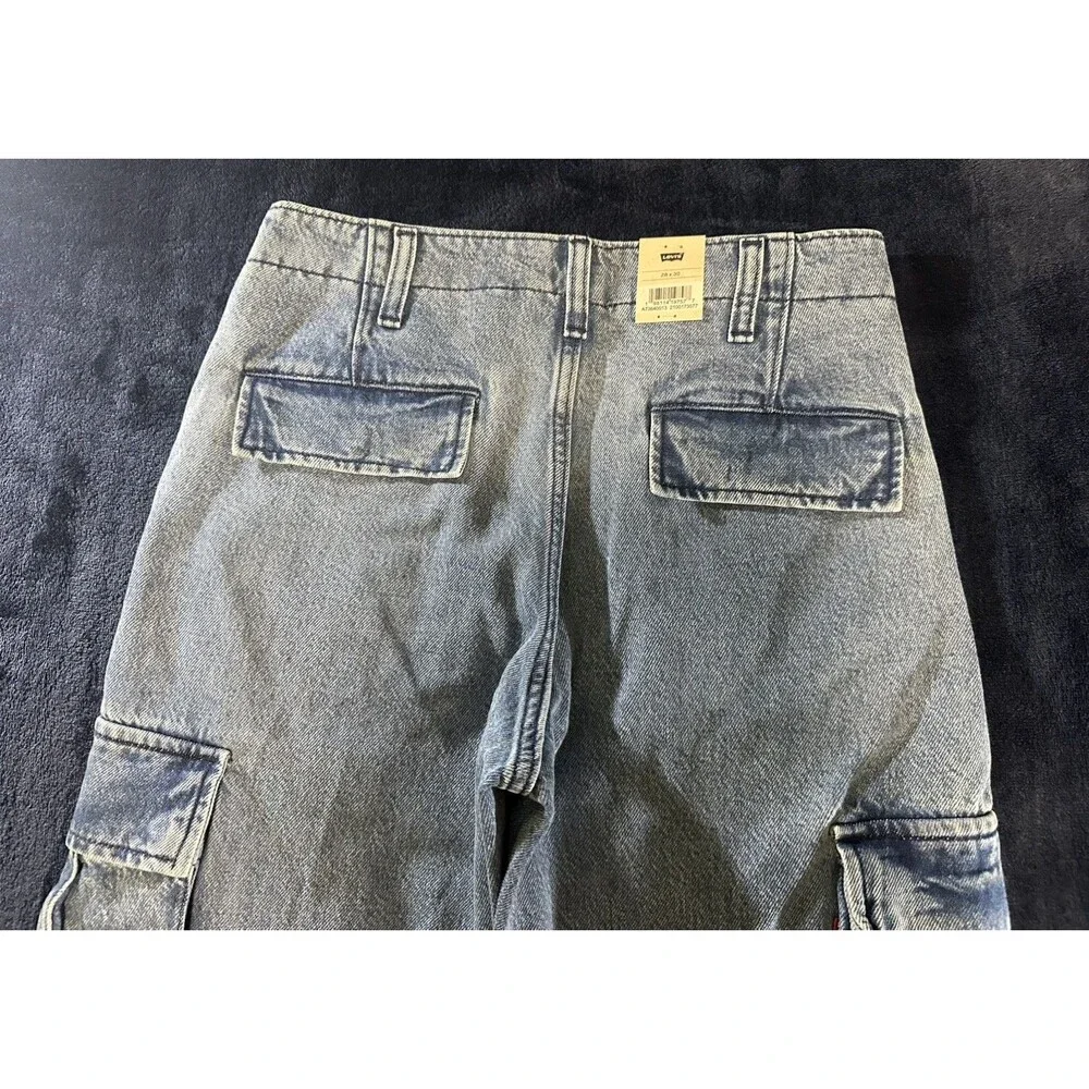 LEVI’S XX CARGO STRAIGHT Denim Jeans Blue 28x30